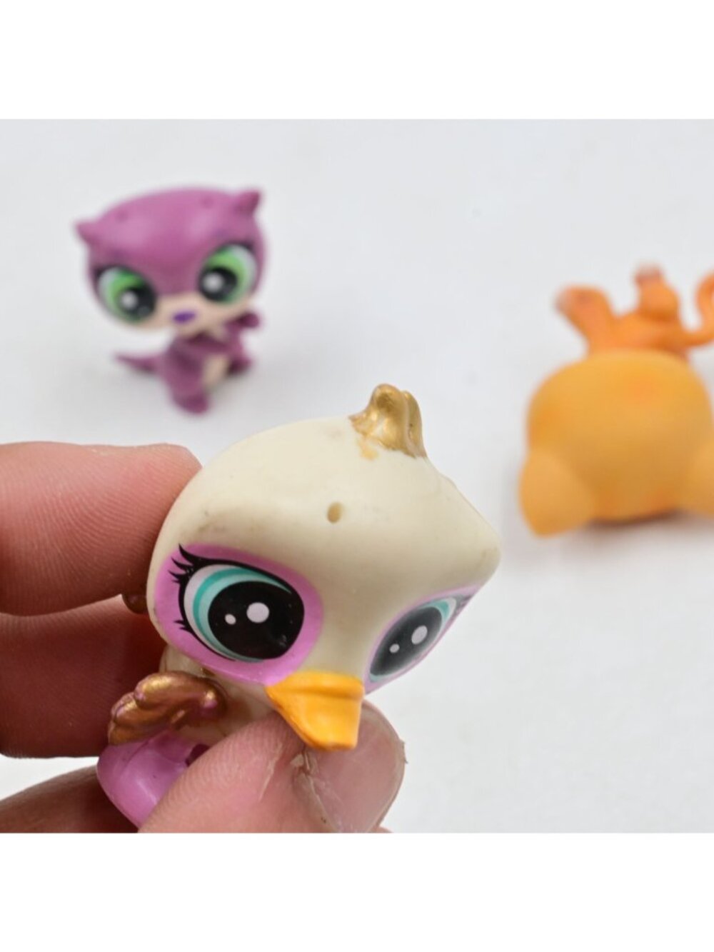LPS Littlest Pet Shop Toy Lot Of 5 Animals Glitter Paint Splash Monkey Cat Bird - Picture 7 of 10